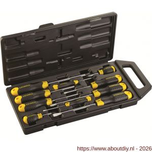 Stanley 10 delige CushionGrip schroevendraaierset Standaard-Phillips - A51021387 - afbeelding 2