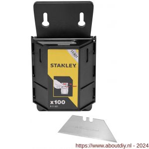 Stanley reserve mesjes 1992 zonder gaten set 100 stuks met dispenser - A51021561 - afbeelding 1