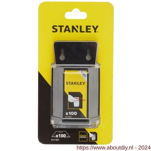 Stanley reserve mesjes 1992 zonder gaten set 100 stuks met dispenser - A51021561 - afbeelding 2