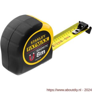 Stanley FatMax rolbandmaat BA magnetisch 8 m x 32 mm - A51020922 - afbeelding 1