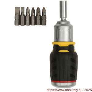 Stanley FatMax ratelschroevendraaier Stubby 6 bits - A51021170 - afbeelding 2