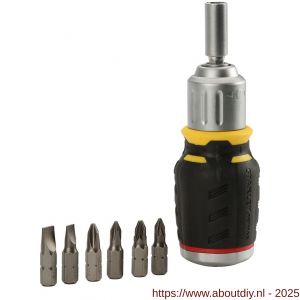 Stanley FatMax ratelschroevendraaier Stubby 6 bits - A51021170 - afbeelding 3