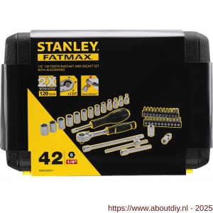 Stanley FatMax dopsleutelset 1/4 inch 42 delig - A51022029 - afbeelding 2
