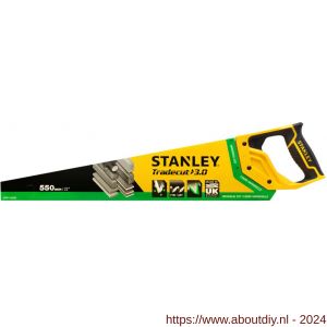 Stanley houtzaag Tradecut Universal 550 mm 8 tanden per inch - A51022105 - afbeelding 3