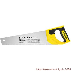 Stanley houtzaag Tradecut Universal 380 mm 8 tanden per inch - A51022106 - afbeelding 2