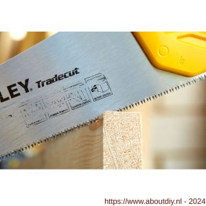 Stanley houtzaag Tradecut Universal 380 mm 8 tanden per inch - A51022106 - afbeelding 7