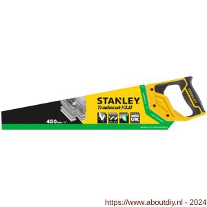 Stanley houtzaag Tradecut Universal 450 mm 8 tanden per inch - A51022108 - afbeelding 3