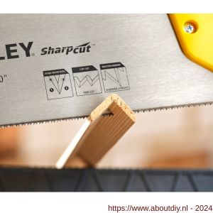 Stanley universeel hout zaag SharpCut 550 mm 11 tanden per inch - A51022111 - afbeelding 5