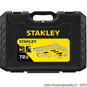 Stanley dopsleutelset 1/4 inch en 1/2 inch 72 delig - A51022017 - afbeelding 3
