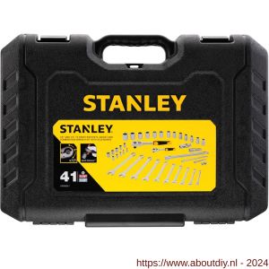 Stanley dopsleutelset 1/4 inch en 1/2 inch en ringsteeksleutels 41 delig - A51022018 - afbeelding 3
