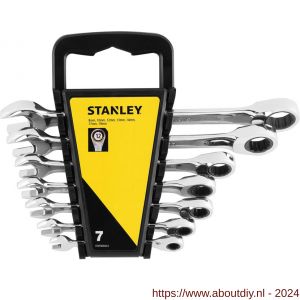 Stanley ringsteeksleutelset met ratelring 7 delig - A51022067 - afbeelding 2