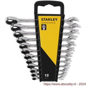 Stanley ringsteeksleutelset met ratelring 12 delig - A51022066 - afbeelding 2