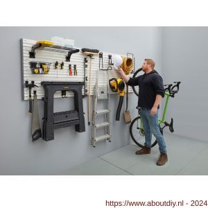 Stanley Track Wall garage workshop fietshaak horizontaal - A51022000 - afbeelding 6