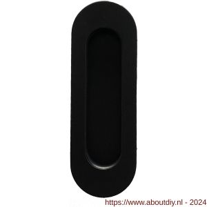 Henderson schuifdeurbeslag accessoires 500/B schuifdeurkom ovaal 120x40 mm zwart - A20301244 - afbeelding 1