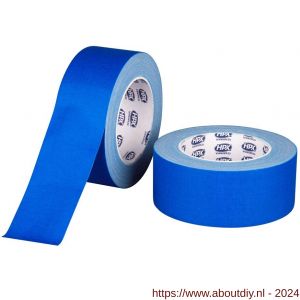 HPX Mat gaffer textiel montage tape PRO blauw 50 mm x 25 m - A51700205 - afbeelding 1