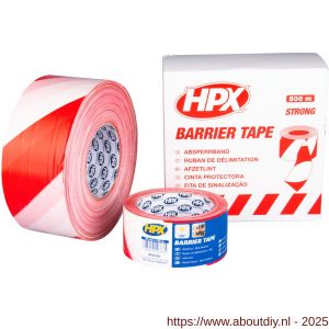 HPX afzetlint wit-rood 50 mm x 100 m - A51700268 - afbeelding 2