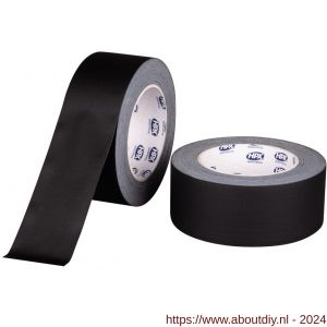 HPX Mat gaffer textiel montage tape PRO zwart 50 mm x 25 m - A51700207 - afbeelding 1