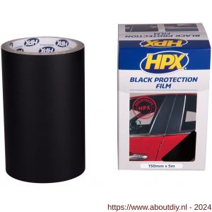 HPX beschermingsfolie zwart 150 mm x 5 m - A51700052 - afbeelding 1