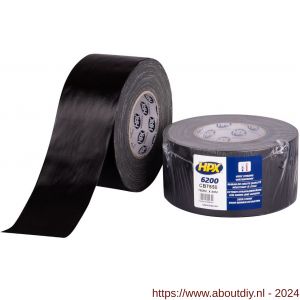 HPX Pantser reparatie tape zwart 75 mm x 50 m - A51700240 - afbeelding 1