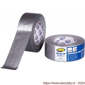 HPX Duct tape 1900 reparatie water- en weerbestendig zilver 48 mm x 50 m - A51700221 - afbeelding 1