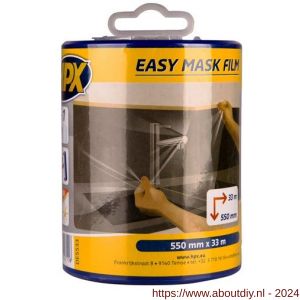 HPX Easy mask film afplak crêpepapier 550 mm x 33 m met dispenser - A51700274 - afbeelding 1