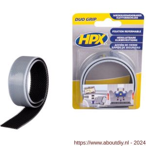 HPX Duo grip klikband 25 mm x 0,5 m - A51700115 - afbeelding 1