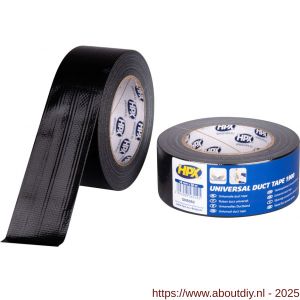 HPX Duct tape 1900 reparatie water- en weerbestendig zwart 48 mm x 50 m - A51700303 - afbeelding 1