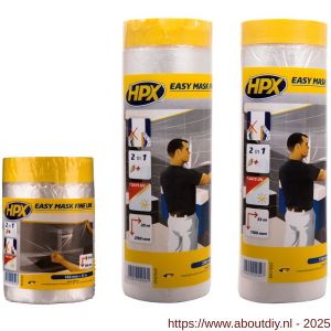 HPX Easy Mask Fine Line afplakfolie 550 mm x 33 m - A51700277 - afbeelding 2
