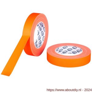 HPX gaffer textiel montage tape fluo oranje 25 mm x 25 m - A51700190 - afbeelding 1