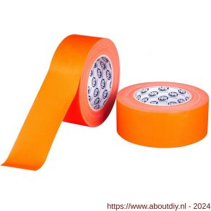 HPX gaffer textiel montage tape fluo oranje 50 mm x 25 m - A51700191 - afbeelding 1