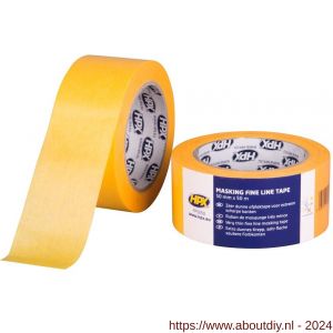 HPX Masking 4400 Fine Line afplaktape oranje 48 mm x 50 m - A51700028 - afbeelding 1