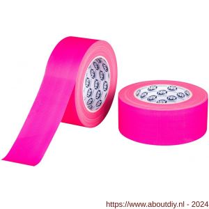 HPX gaffer textiel montage tape fluo roos 50 mm x 25 m - A51700189 - afbeelding 1