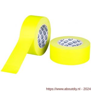 HPX gaffer textiel montage tape fluo geel 50 mm x 25 m - A51700195 - afbeelding 1
