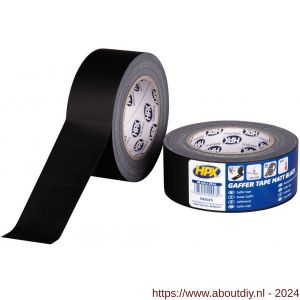 HPX gaffer textiel montage tape matzwart 48 mm x25 m - A51700187 - afbeelding 1