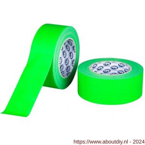 HPX Fluo gaffer textiel montage tape PRO groen 50 mm x 25 m - A51700171 - afbeelding 1