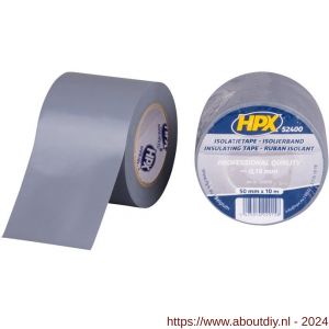 HPX PVC isolatietape grijs 50 mm x 10 m - A51700104 - afbeelding 1