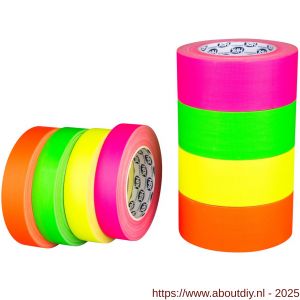 HPX Gaffer textiel montage tape fluo oranje 25 mm x 25 m - A51700190 - afbeelding 2