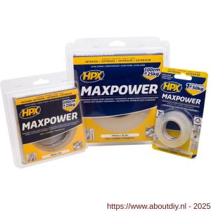 HPX Max Power montage bevestigingstape transparant 19 mm x 2 m - A51700133 - afbeelding 2