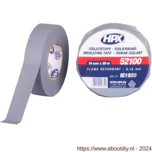 HPX PVC isolatietape VDE grijs 19 mm x 20 m - A51700092 - afbeelding 1