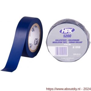 HPX PVC isolatietape blauw 19 mm x 10 m - A51700080 - afbeelding 1