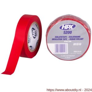 HPX PVC isolatietape rood 15 mm x 10 m - A51700071 - afbeelding 1