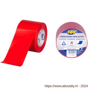 HPX PVC isolatietape rood 50 mm x 20 m - A51700100 - afbeelding 1