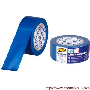 HPX zelfklevende belijning-markeringstape blauw 48 mm x 33 m - A51700045 - afbeelding 1