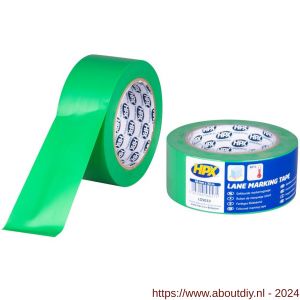 HPX zelfklevende belijning-markeringstape groen 48 mm x 33 m - A51700046 - afbeelding 1