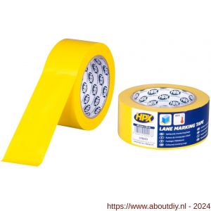 HPX zelfklevende belijning-markeringstape geel 48 mm x 33 m - A51700049 - afbeelding 1