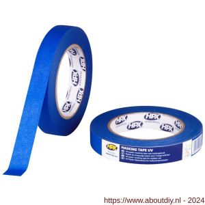 HPX Masking afplaktape UV blauw 19 mm x 50 m - A51700021 - afbeelding 1