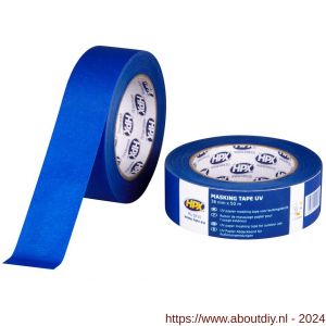 HPX Masking afplaktape UV blauw 38 mm x 50 m - A51700023 - afbeelding 1