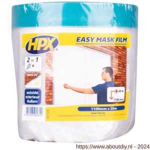 HPX Easy mask film cloth afplak tape 1100 mm x 20 m - A51700281 - afbeelding 1