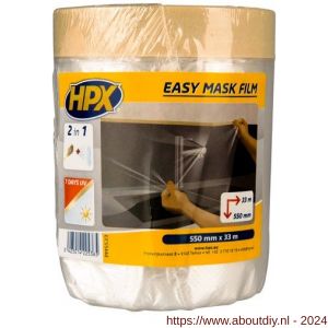 HPX Easy mask film afplak crêpepapier 550 mm x 33 m - A51700271 - afbeelding 1