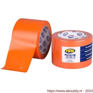 HPX PVC stucloper beschermingstape oranje 75 mm x 33 m - A51700038 - afbeelding 1